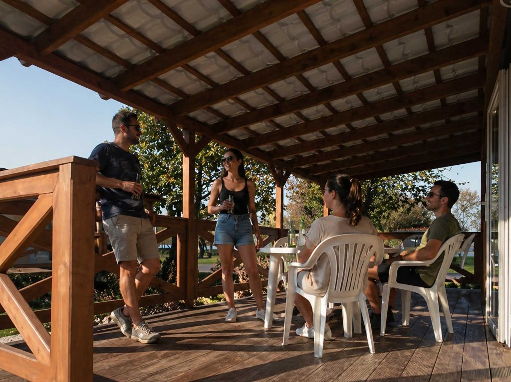 Balaton Urlaub Aranypart Uferpromenade Ferienhäuser Siófok