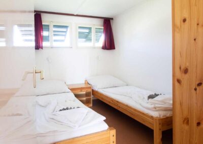 mobile house Aranypart Camping Siófok Carmen apartman hálószoba