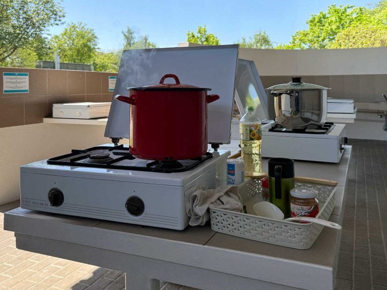 szolgáltatás közös konyha Aranypart Camping & Apartments
